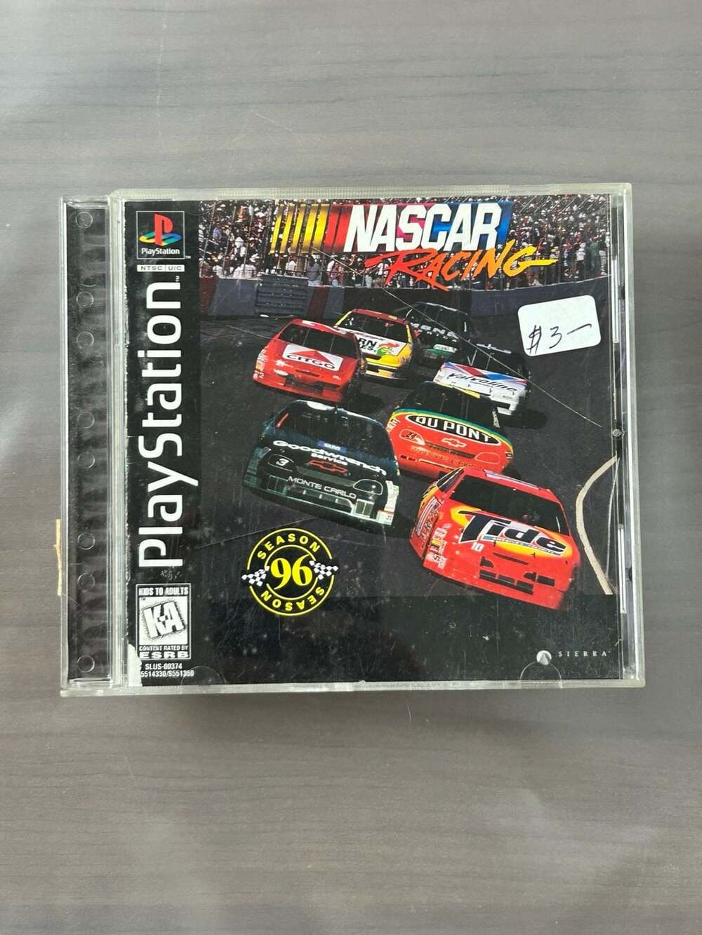 NASCAR Racing PS1 PlayStation 1 1996 with Case & Manual Untested